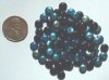 100 2x6mm Black AB Rondelle Beads